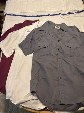 Cinch Men's Short Sleeve Button-Down Shirt - Gray